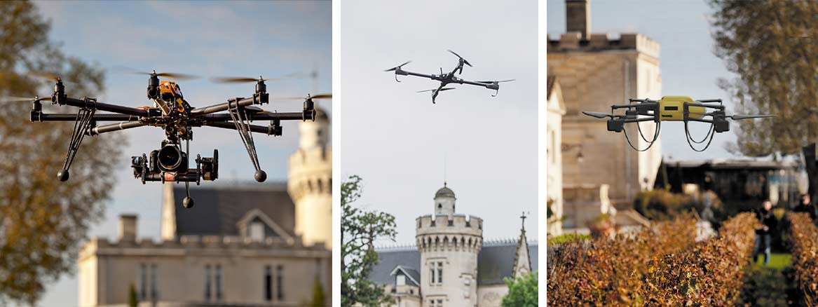 Drones bij Bernard Magrez - Foto's: Bernard Magrez Group